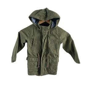 Rebel by Primark Toddler Olive Green Utility Zip Snap Jacket Sz‎ 3-4Yrs